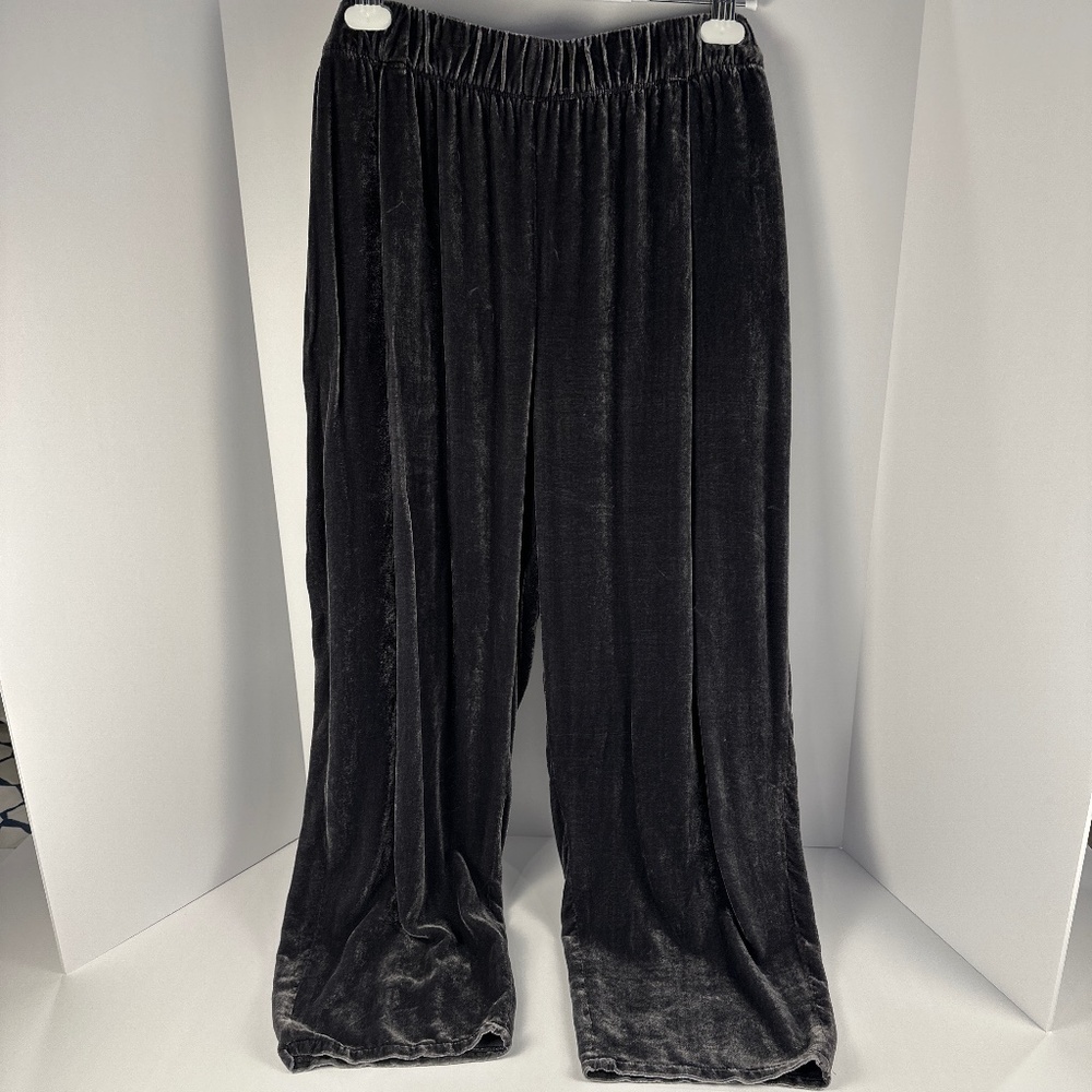 Eileen Fisher Dark Grey Velvet Pants